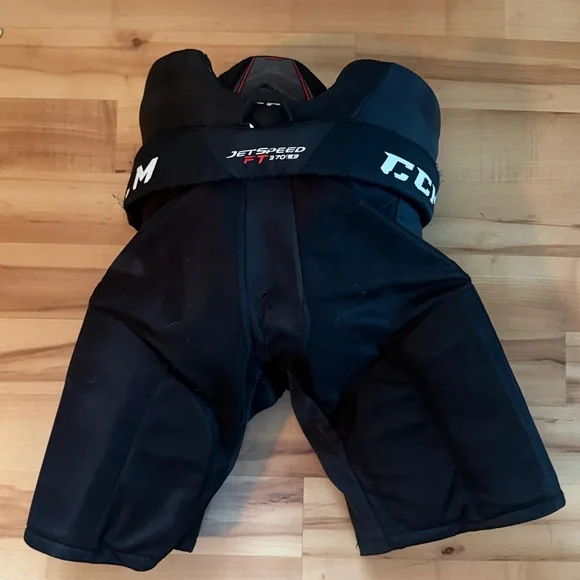 CCM Jetspeed 370 le Black Ice Hockey Pants JR XL - Picture 6 of 6